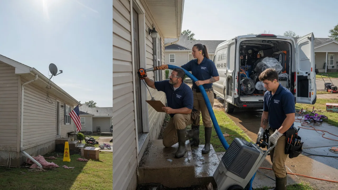 Ceiling Water Damage Restoration in Bingham, IL near me